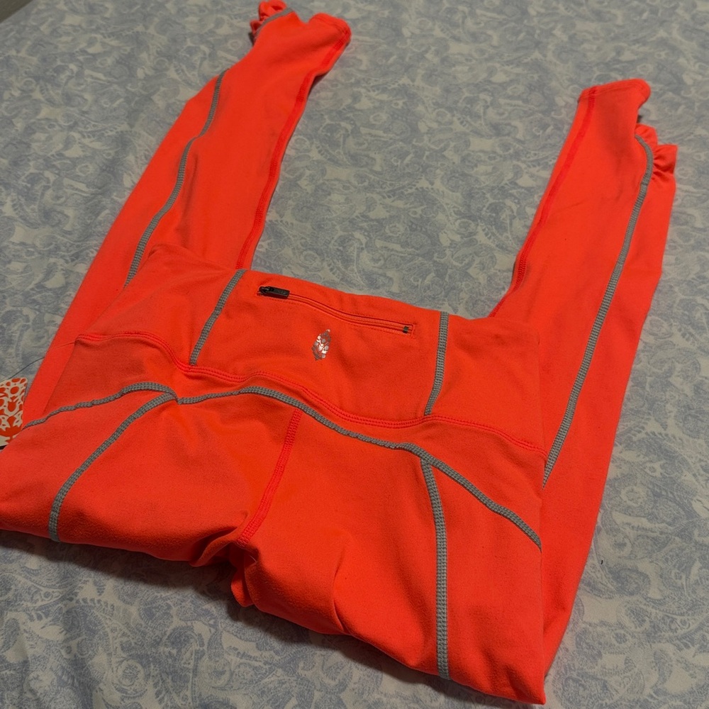 Bright Orange Athletic Leggings